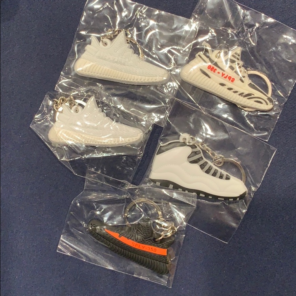 Yeezy and Jordan Keychains.